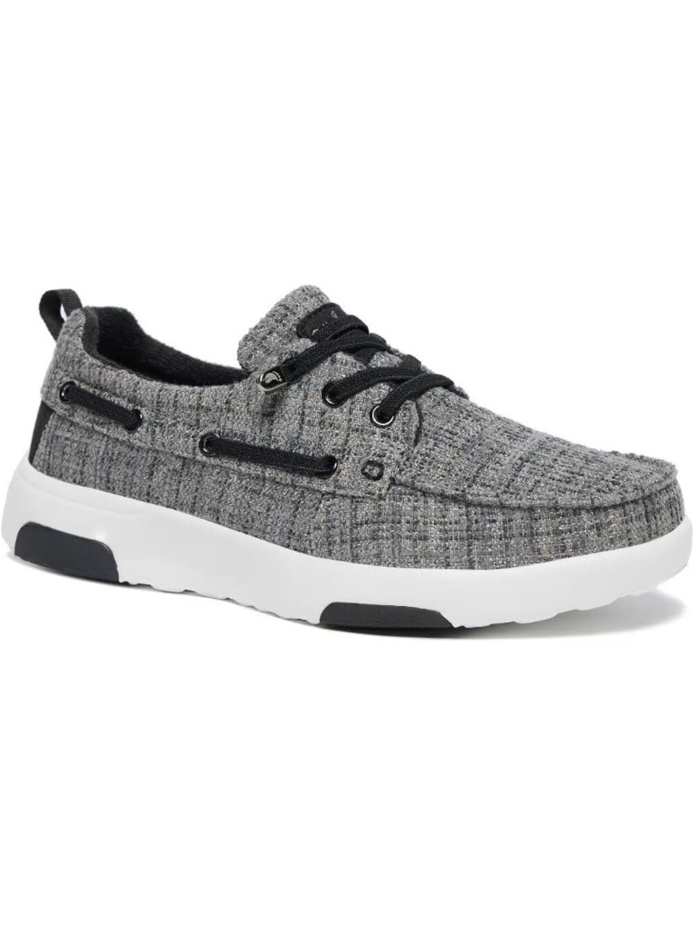 Women's Black Grey Comfortable Orthopedic Walking Arch Support Loafers Shoes